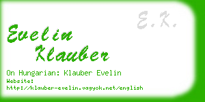 evelin klauber business card